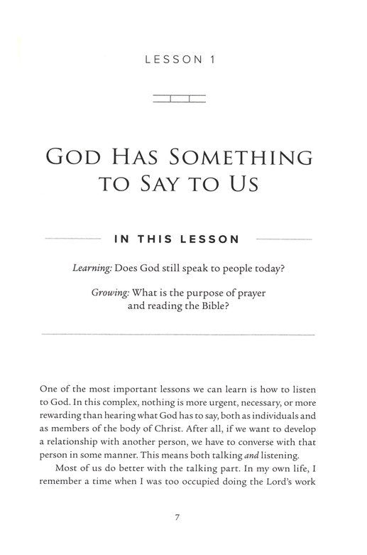 Listening to God: Biblical Foundations for Living the Christian Life by Charles Stanley