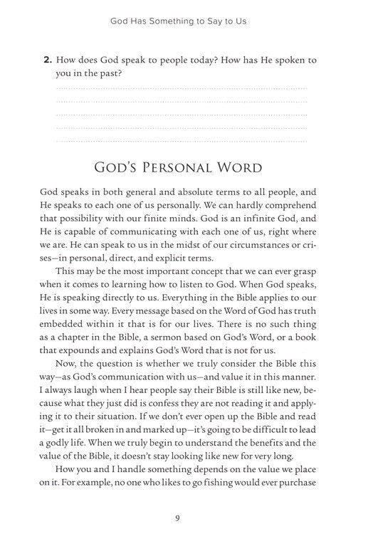 Listening to God: Biblical Foundations for Living the Christian Life by Charles Stanley