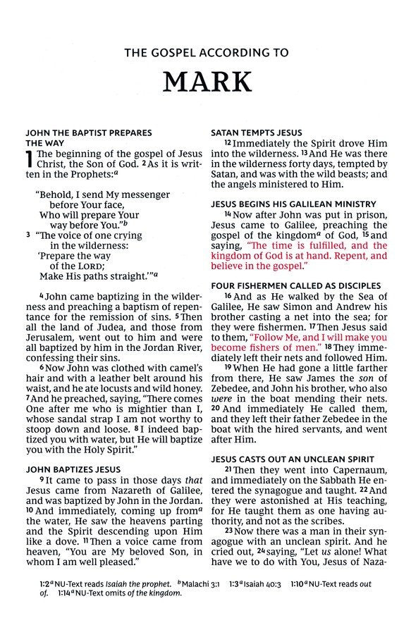 NKJV Giant-Print Thinline Bible, Comfort Print--soft leather-look, black (indexed, red letter)