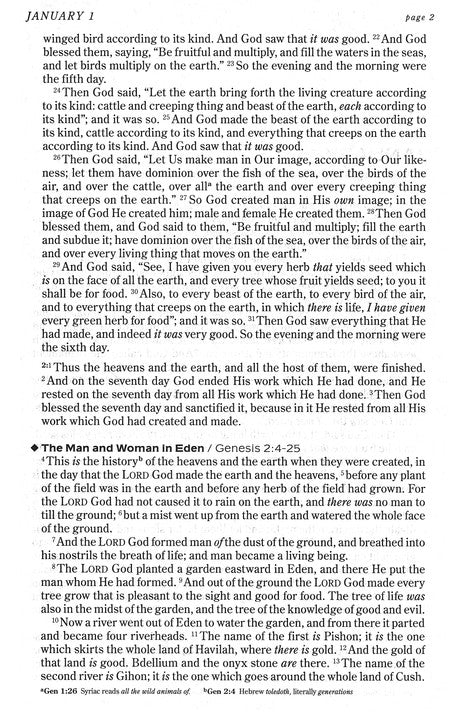 NKJV One Year Chronological Bible