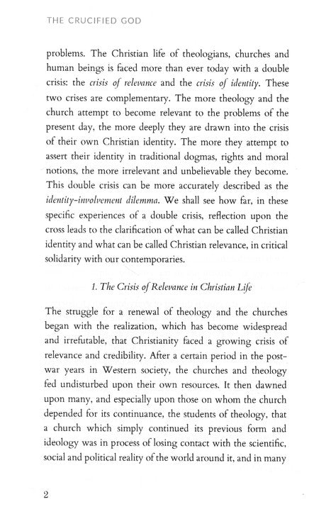 The Crucified God - Exploring the depths of Christian Theology