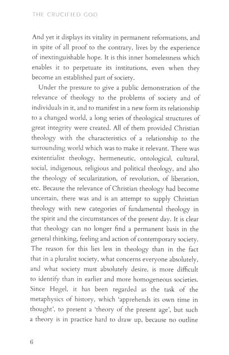 The Crucified God - Exploring the depths of Christian Theology