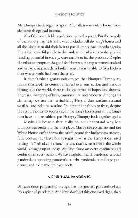 Kingdom Politics: Returning God to Government - Book by Pastor Tony Evans