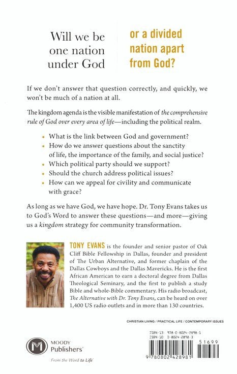 Kingdom Politics: Returning God to Government - Book by Pastor Tony Evans