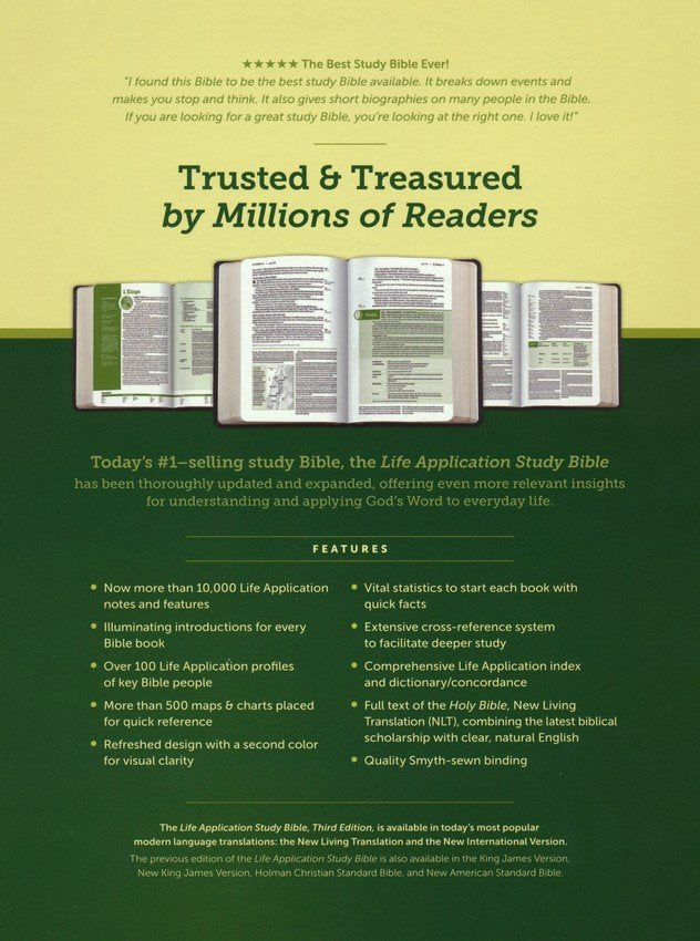 NLT Life Application Study Bible, Third Edition