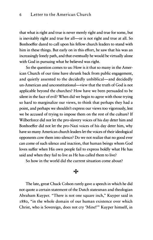 Letter to the American Church - Book by Eric Metaxas