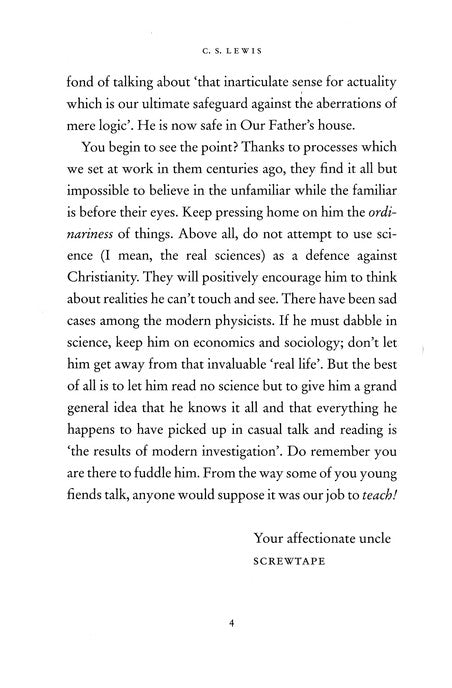 The Screwtape Letters By: C.S. Lewis