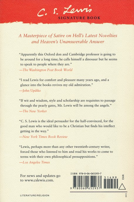 The Screwtape Letters By: C.S. Lewis