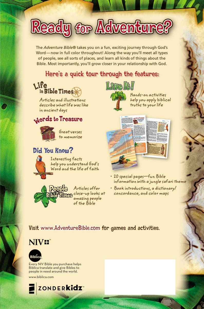 NIV Adventure Bible for Kids (Softcover)