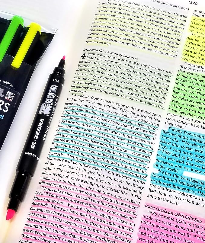 No-Bleed Bible Highlighter Kit