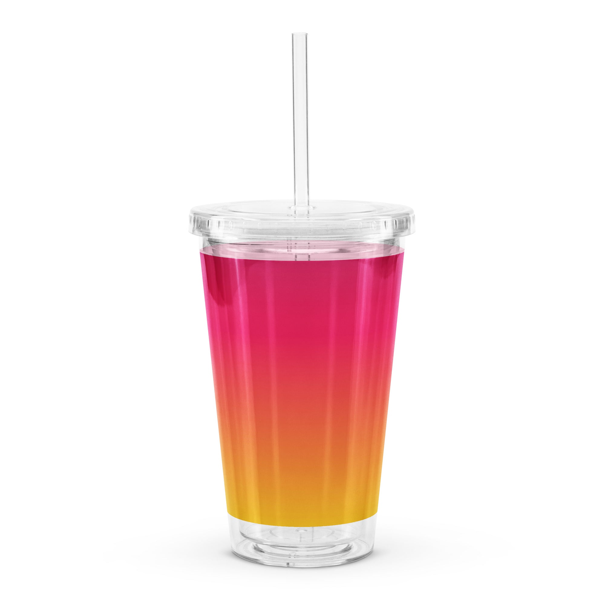 Effect Orange Gradient Plastic Tumbler