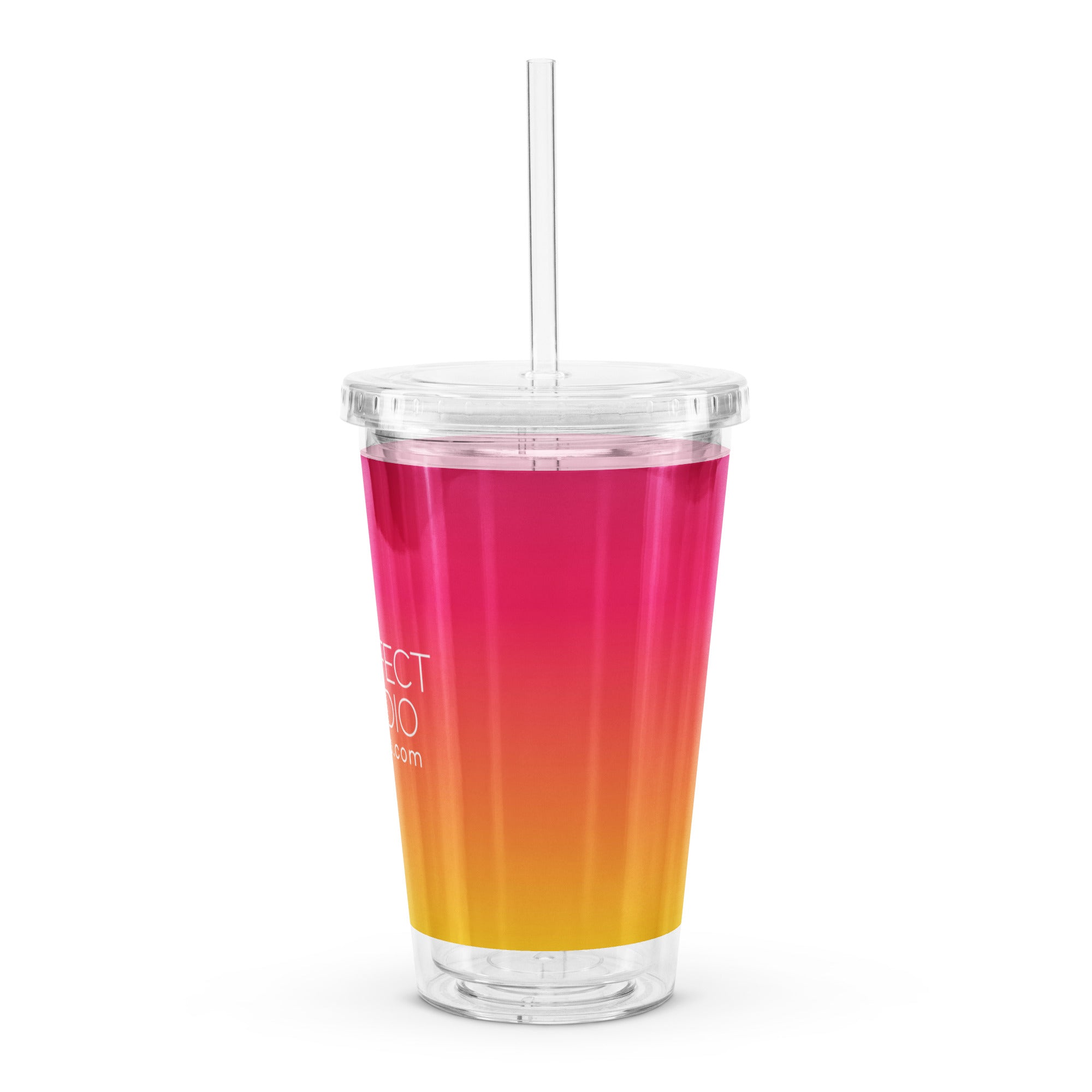 Effect Orange Gradient Plastic Tumbler