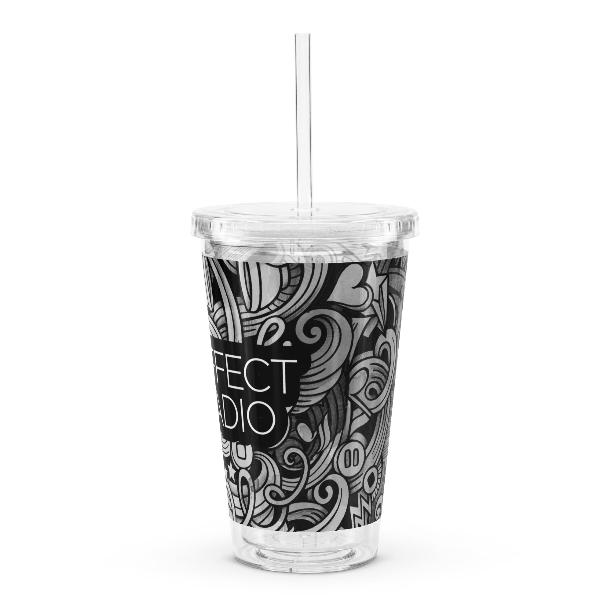 Effect Black and White Plastic Tumbler