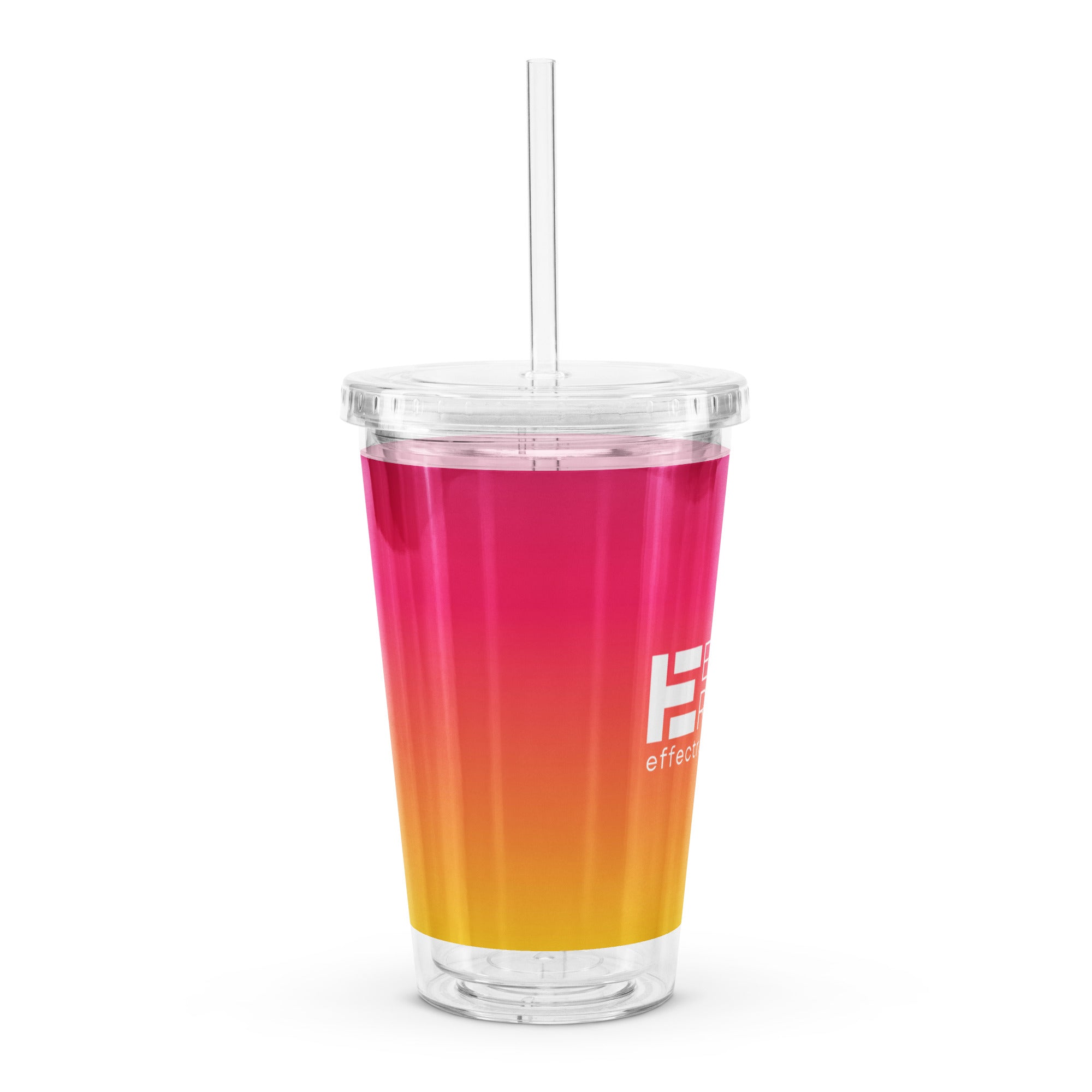 Effect Orange Gradient Plastic Tumbler