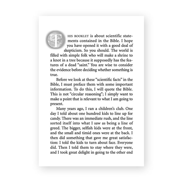 Scientific Facts in the Bible By Ray Comfort (booklet) CSN