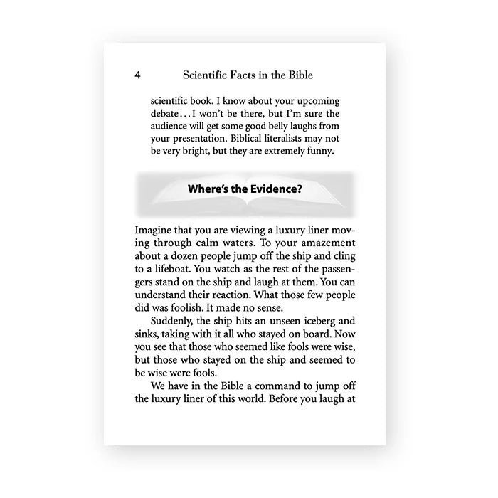 Scientific Facts in the Bible By Ray Comfort (booklet)
