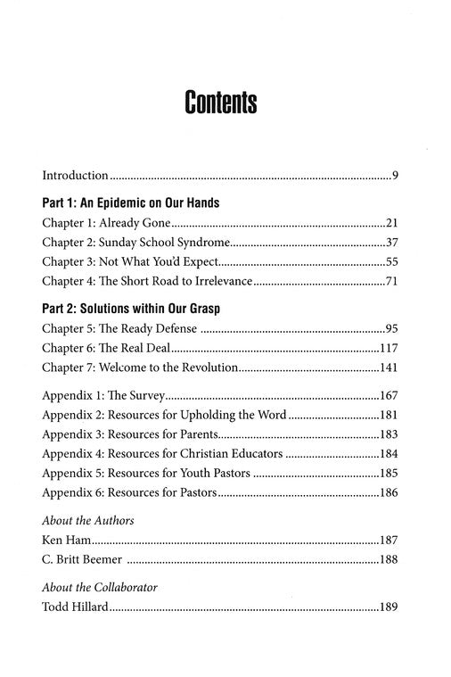 Already Gone: Why Your Kids Will Quit Church and What You Can Do To Stop It